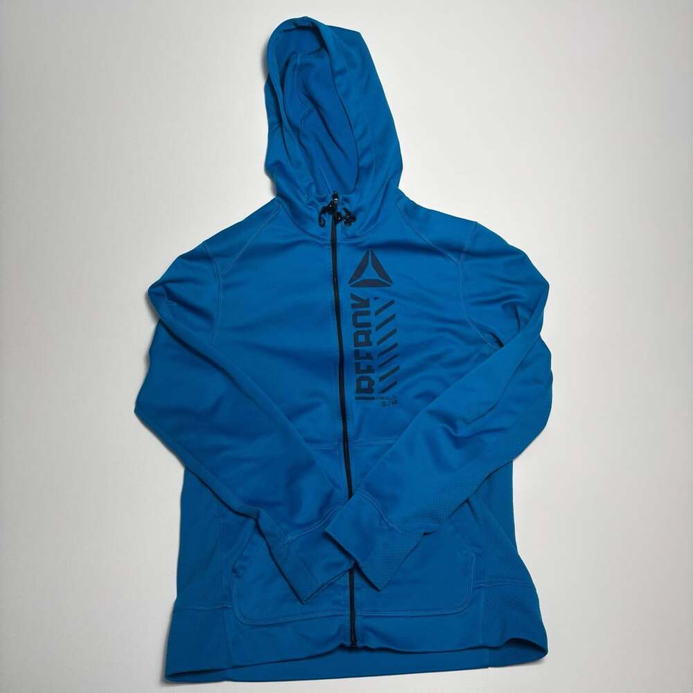 Reebok Full Zip Hoodie Size S Blue